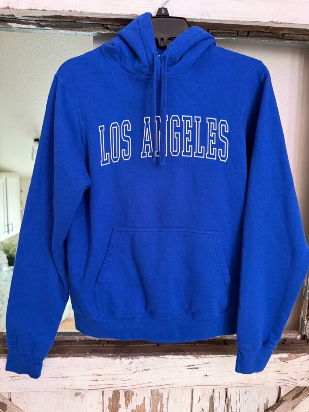 Port & Company Los Angeles Royal Blue Hoodie Sweatshirt - unisex small